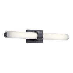 Kichler Lighting - Izza 1-Light LED Vanity in Bronze - Bathroom Vanity Lighting