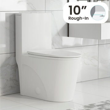 St. Tropez One Piece Elongated Toilet Dual Flush 1.1/1.6 GPF With 10" Rough-In