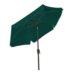 FiberBuilt Umbrellas LLC - FiberBuilt Umbrela 7.5 Foot Hexagonal Foresh Green Garden Aluminium Base - Outdoor Umbrellas