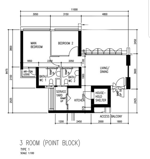 3 Room HDB Flat Seeking Living Room Advice