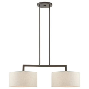 English Bronze Timeless, Transitional, Linear Chandelier