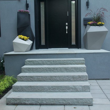 Front & Back Yard Project: Fibreglass Pool, driveway, interlocking, landscaping