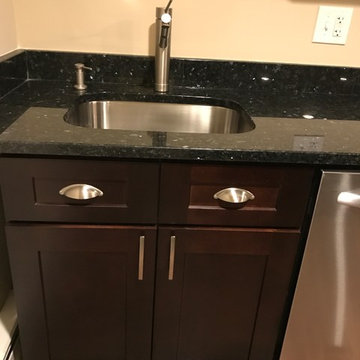 Shaker Espresso Basement Kitchen