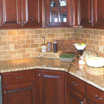 Cherry Raised Panel Kitchen Cabinets