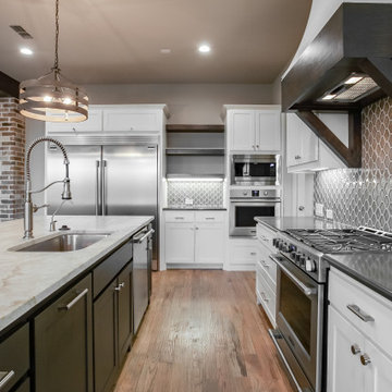 Argyle Kitchen Remodel: Custom Quartzite Island & Rustic Modern Design