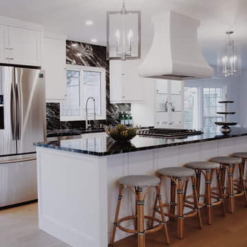 Dreamy Kitchen with Statement Backsplash