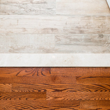 Rustic Master Bathroom with Earth Tones