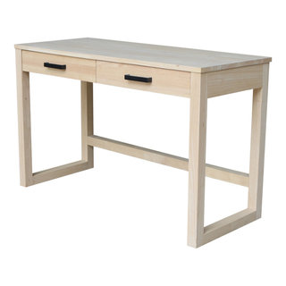 Home Styles Arts and Crafts Transitional Student Desk, Oak Finish, 2  Storage Drawers in the Desks department at