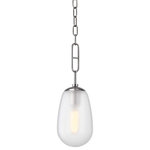 Hudson Valley Lighting - Bruckner 1-Light Small Pendant, Polished Nickel - Features: