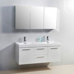 Double Sink White Bathroom Vanity - Bathroom Vanities And Sink Consoles