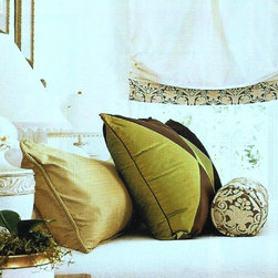 A small sampling of our window treatments, headboards, & upholstery work - Roman Shades