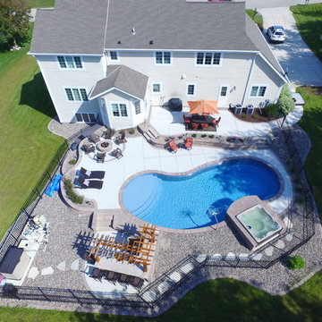 Personal Resort in Pewaukee- Drone Photo