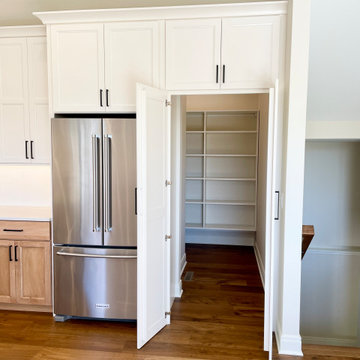Ivory Painted and Maple Pecan Kitchen Design in Bettendorf, Iowa