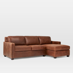 Henry&reg; Leather 2-Piece Chaise Sectional - Sectional Sofas
