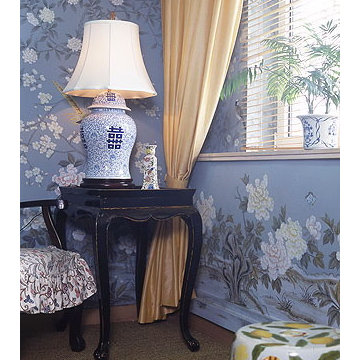 Hand painted wallpaper showroom