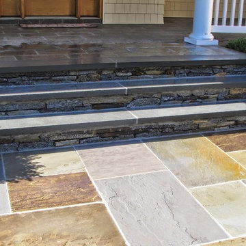 Old Brookville Bluestone walkway and landscape
