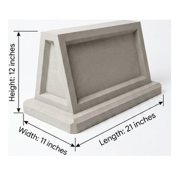 Estate Monument Address Block (21" × 12" × 11")