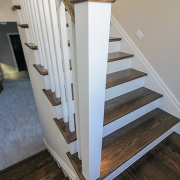 Project #57 | Staircase with Cozy Reading Nook Below
