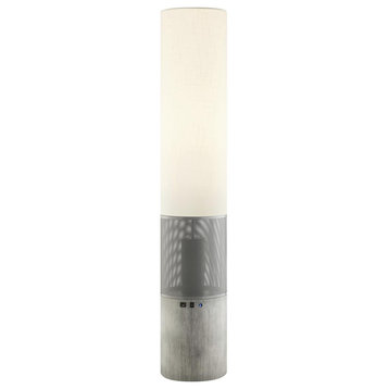Sahirah 1 Light Floor Lamp, Grey
