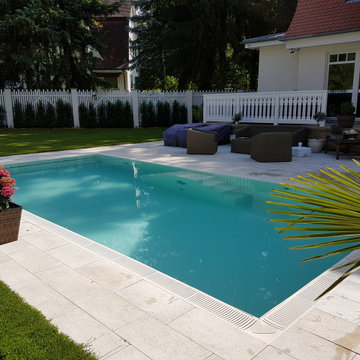 NIVEKO Polystone Überlauf Multi 8,25 x 4,00 x 1,50 m in sand