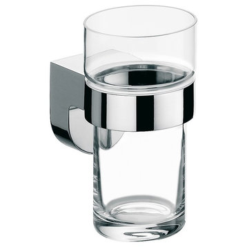 Mundo 3320.001.00 Wall Mounted Tumbler in Clear Crystal Glass