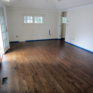 EAST HAMPTON: NEW INSTALL & FLOOR RESTORATION - JACOBEAN STAIN/TRAFFIC HD POLY