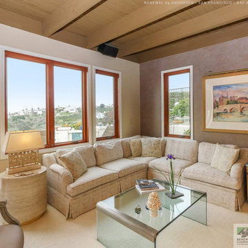 New Wood Windows in Fantastic Living Room - Renewal by Andersen San Francisco Ba