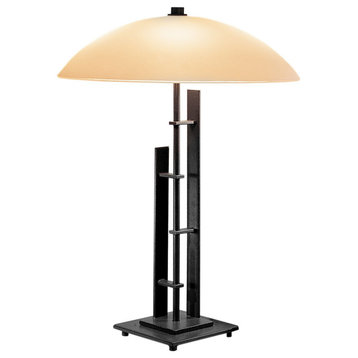 Hubbardton Forge 268422-1014 Metra Double Table Lamp in Soft Gold