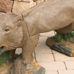 Collared Peccary Animal Bench - Outdoor Benches