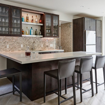 Clean and Contemporary New Home Construction - Bar