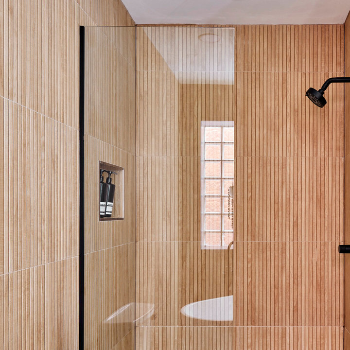 75 Beautiful Bathroom with Woodeffect Tiles Ideas and Designs