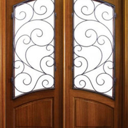 Mahogany Burlwood 8/0 Double, Aberdeen - Front Doors
