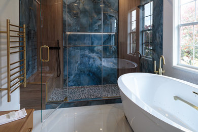 Inspiration for a huge modern bathroom remodel in San Francisco