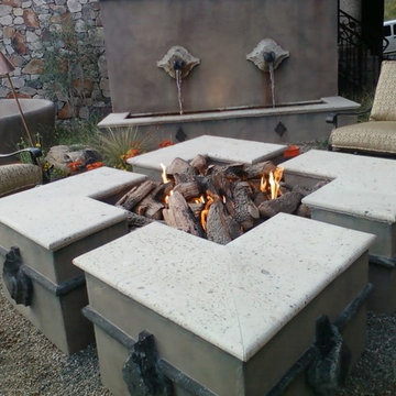 Outdoor Custom Fireplaces