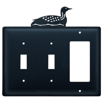 Double Switch and GFI Cover, Loon