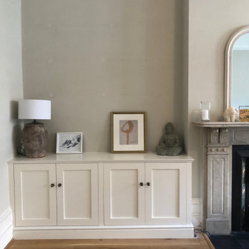 Fireplace Alcove Furniture: Fitted Shelves & Cupboards - Lounge