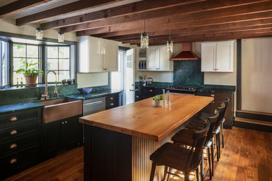 Kitchen - rustic kitchen idea in Boston
