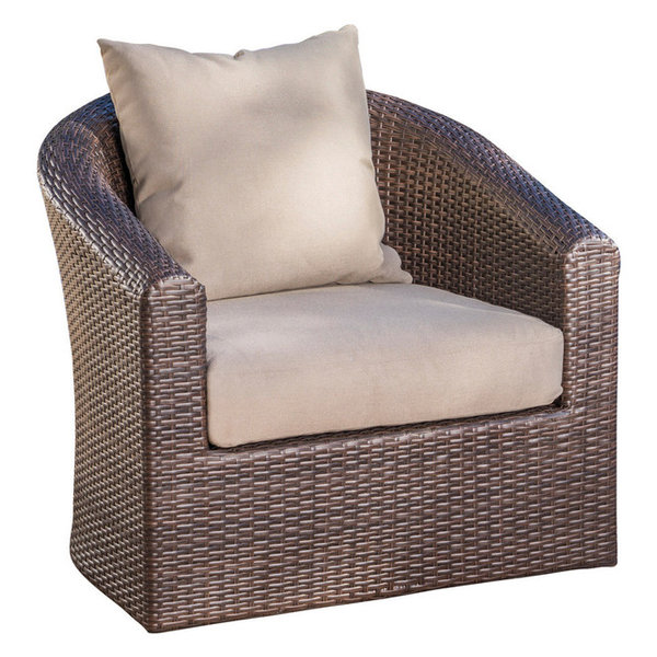 Gdfstudio Gdf Studio Dillard Outdoor Mix Brown Wicker Swivel Club Chair Mix Kha From Houzz Daily Mail