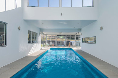 Inspiration for a contemporary pool remodel in Hobart