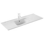 WS Bath Collections - Slim 120 Drop-In / Integral Bathroom Sink - Collection Slim, bathroom sinks collection. Designed with rectangular shapes that bring a clean, refined, modern and contemporary design to your bathroom, making it the perfect choice for both residential and commercial projects. Available in several sizes and can be installed as drop-in, countertop bathroom sinks, or with vanity units.