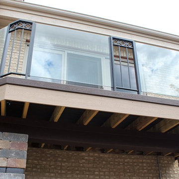 Iron and Glass Rail for Lakehouse