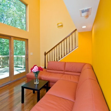 Contemporary Home in Annandale Adds Private Home Office and Den