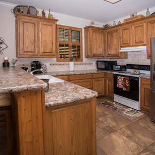 75 Beautiful Kitchen With Laminate Countertops And Travertine