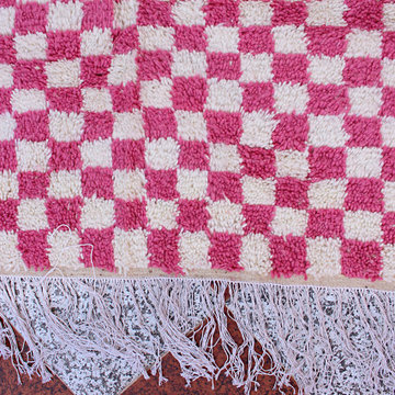Moroccan Woolen carpet - New Azilal rug