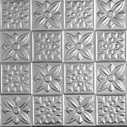0612 Tin Ceiling Tile - Classic - FLOWER POWER - Ceiling Tile