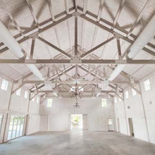 Workshop interior gable/ truss work