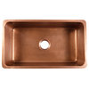 Rivera Copper 31" Single Bowl Undermount Kitchen Sink