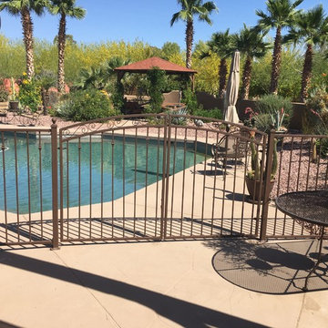 A variety of pool fences and gates around the Valley
