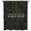 Oliver Gal "Wild Side" Shower Curtain