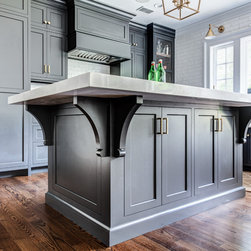 Summit, NJ &ndash; Transitional &ndash; Gray Kitchen Cabinetry - Kitchen Cabinetry
